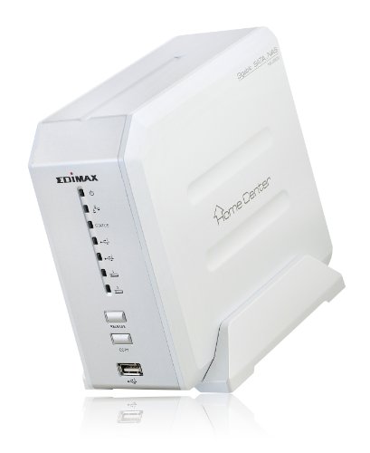Edimax NS-2502 LAN SATA NAS-Geh&auml;use f&uuml;r 2x 8,9 cm (3,5 Zoll) Festplatte
