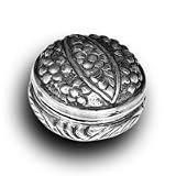 Laoula - boite bijoux ancienne en argent cisel&eacute;