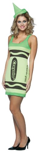 Costumes For All Occasions Gc451104 Crayola Tnk Scr Green Adlt