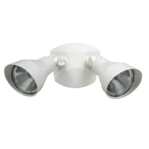 Designers Edge L-1639WH 6 Watt Super Bright LED Double Floodlight, White by 