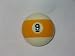 Pool Ball Shifter Knob Yellow Stripe #9 Image