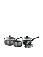 Premier Housewares Set Cazuela con Tapa 6 Uds. Plateado