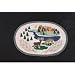 Deer Wildlife Lodge Decor Oval Jute Rug