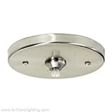 4 inch Round Flush Mount Canopy (satin nickel)