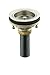 KOHLER 8801-2BZ Duostrainer Sink drain and strainer with tailpiece, Vibrant Brushed Nickel