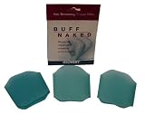 Flowery Buff Naked Hair Removing Shower Mitts (Contains 3 Mitts)