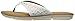 Skechers Cali Women's Indulge 2-Glam & Glitz Flip Flop, White, 8 US/8 B US