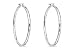 Sterling Silver Large Perfect Hoop Earrings by Charles Garnier