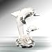 CRYSTAL DOLPHIN AND BABY ORNAMENT
