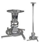 Universal Projector Ceiling Mount Kit w/Extension Pole (Silver)