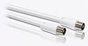 Philips SWV 2516 W/10 PAL Audio-/Video-Koaxialkabel (Stecker-Buchse) 1,5 m wei&szlig;