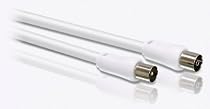 Philips SWV 2516 W/10 PAL Audio-/Video-Koaxialkabel (Stecker-Buchse) 1,5 m wei&szlig;