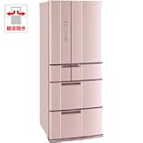【エコポイント対象商品】三菱 601L 6ドア ノンフロン冷蔵庫熱いまま“急っと”瞬冷凍 MR-E60P-P