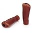 XLC Leather Optic Ergo Grips, 135/92mm, Brown