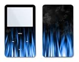 Flaming Blue Design iPod classic 80GB/ 120GB Protector Skin Decal Sticker