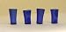 Set of 4 Blue Glass Glasses Dollhouse Miniature