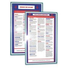 Tatco Products - First Aid Guide, Laminated, Bilingual, 8-1/2