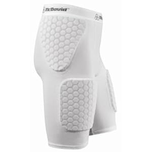 McDavid Mens Thudd Football Compression Shorts 757T Gold X Large
