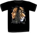 Bob Marley and Lions Head Profile T-Shirt, Bob Marley The Legend T-shirts