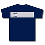 TEXAS IS THE REASON - Silver Stripe - Navy T-shirt