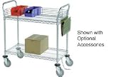 Wire Utility Cart 36 X 18 2 Shelves 800 Lb. Capacity