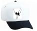 White Cap with crow, flying, bird