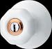 Door Locks White Porcelain, Porcelain Keyed interior/exterior door knob set