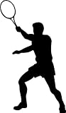 Tennis Player Serving Vinyl Wall Art Decal