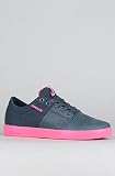 Supra The Stacks Pop Pack Sneaker in Navy Waxed Suede with Magenta Accents - Sneakers for Men