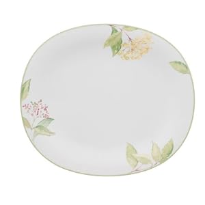 Villeroy and Boch Green Garland 11.5-Inch x 9.75- Inch Oblong Dinner Plate, Set of 6 by Villeroy & Boch