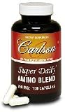Carlson Amino Blend 750 Mg, 100 Caps,  Bottle