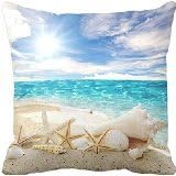LetterT Beach Decorative Pillows For Sofa Seashells Decorative Pillows Decorative Cushion Covers