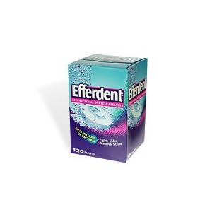 Efferdent Anti-Bacterial Denture Cleanser, Tablets 120 ea by Efferdent