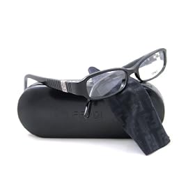 AUTHENTIC FENDI EYEGLASSES FS OPTICAL RX F 744 001 BLACK F744