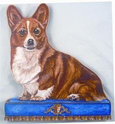 Corgi Door Stop - Wooden Decorative Pet Dog