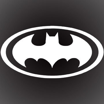 BATMAN LOGO DECAL STICKER 6 X 3