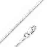 .925 Sterling Silver 1.5mm Solid Round Snake Chain - 20 inch with lobster clasp