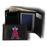Los Angeles Angels MLB Embroidered Leather Tri-Fold Wallet