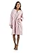 Casual Nights Women's Long Sleeve Zip Up Front Short Fleece Robe