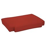 Strathwood Camano All-Weather Wicker Arm Chair Polyester Cushion, Solid Red