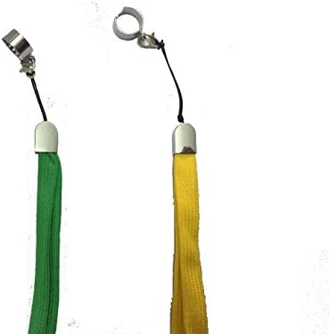 Hary® E Cig Sig Lanyard Neck Sling Rope Necklace Electronic Cigarette Ego Hole Ring 2 Pcs (Yellow/Green)