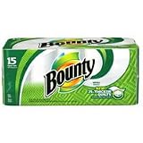 Bounty roll thicker white paper towels individual wrapped - 52 sheets roll, 15 rolls by Bounty