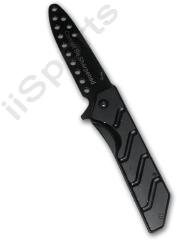 Spring Assist 4" Practice Fighting Folding Metal Knife Folder Trainer #B police karate martial arts training