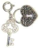 Heart Lock and Key Charm by Judith Jack