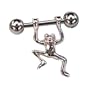Hanging Frog Toad Frogs Barbell Body Jewelry Piercing