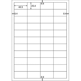 【クリックで詳細表示】GB901 A4タックシール 44面 連続給紙タイプ