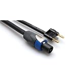 Hosa Cable SKT200BN 12 Gg Speakon to Banana Speaker Cable - 75 Foot