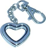 Clearly Charming Heart Locket Keychain