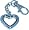 image Clearly Charming Heart Locket Keychain