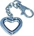 Clearly Charming Heart Locket Keychain